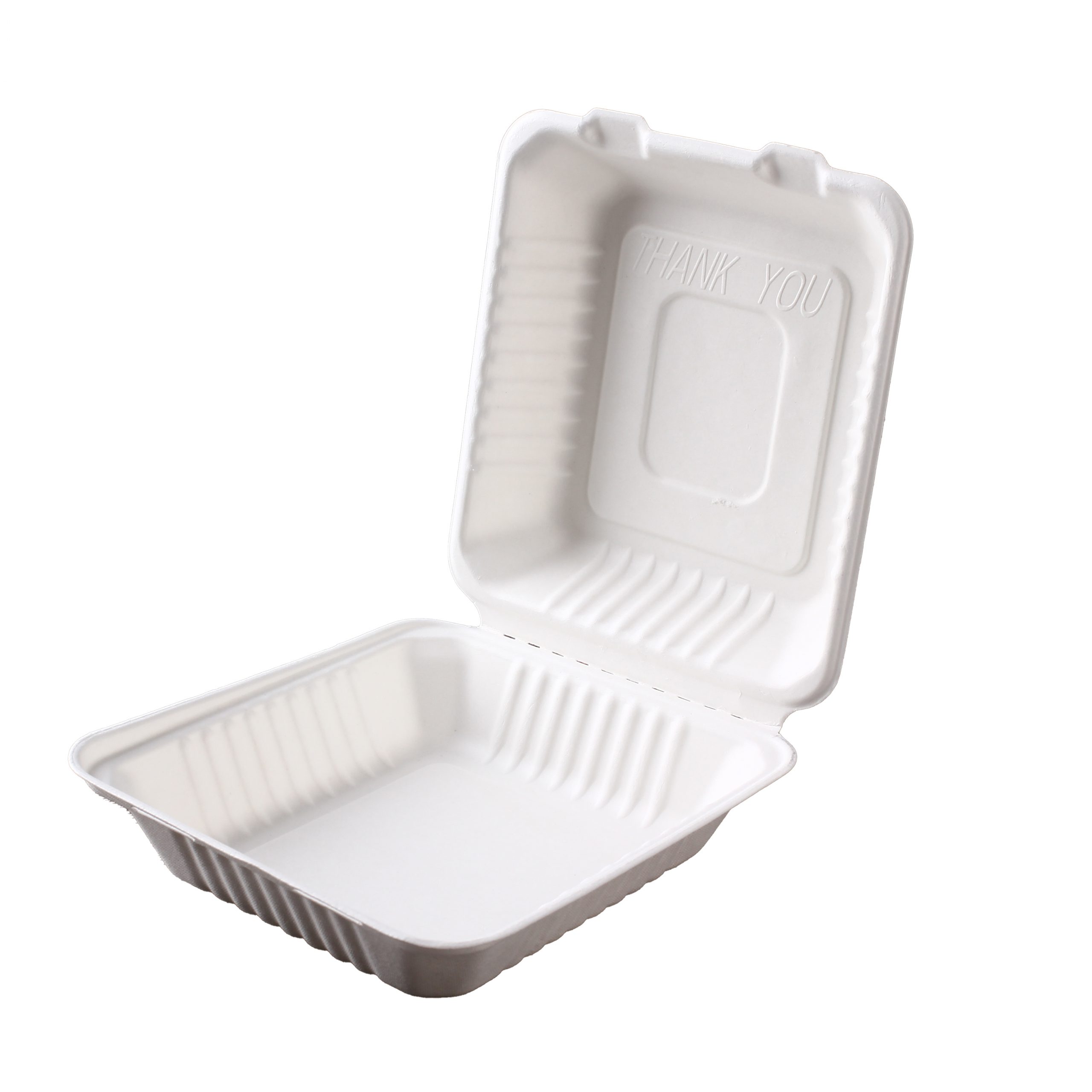 Bagasse Pulp Clamshell NO PFAS